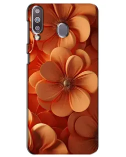 Чехол для Samsung Galaxy M30 (M305) с картинкой «Оранжевый макро цветок»