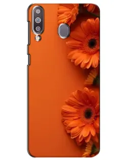 Чехол для Samsung Galaxy M30 (M305) с картинкой «Оранжевые герберы»