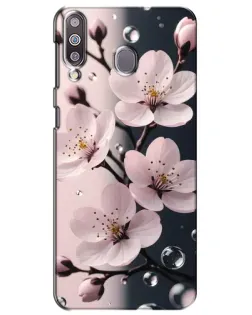 Чехол для Samsung Galaxy M30 (M305) с картинкой «Нежная сакура и капли»