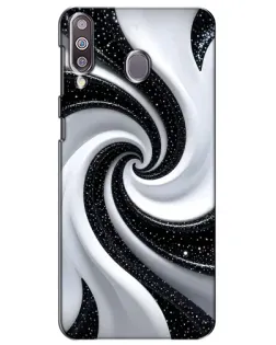 Чохол для Samsung Galaxy M30 (M305) з картинкою «Чорно-біла спіраль»