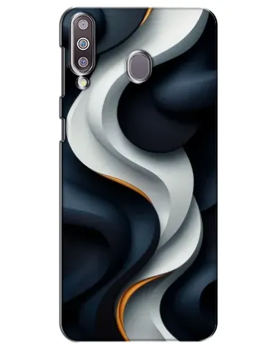 Чохол для Samsung Galaxy M30 (M305) з картинкою «Об'ємні чорно-білі стрічки» Чохол для Samsung Galaxy M30 (M305) з картинкою «Об'ємні чорно-білі стрічки»
