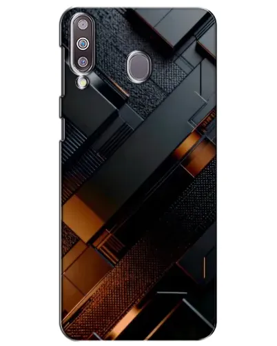 Чохол для Samsung Galaxy M30 (M305) з картинкою «Чорні геометричні блоки» Чохол для Samsung Galaxy M30 (M305) з картинкою «Чорні геометричні блоки»