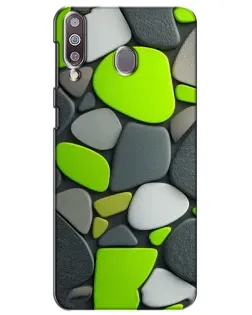 Чохол для Samsung Galaxy M30 (M305) з картинкою «Яскрава неонова галька»