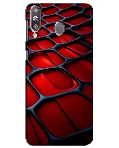 Чохол для Samsung Galaxy M30 (M305) з картинкою «Червона глянцева сітка» Чохол для Samsung Galaxy M30 (M305) з картинкою «Червона глянцева сітка»