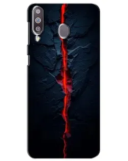Чохол для Samsung Galaxy M30 (M305) з картинкою «Червона лавова тріщина»