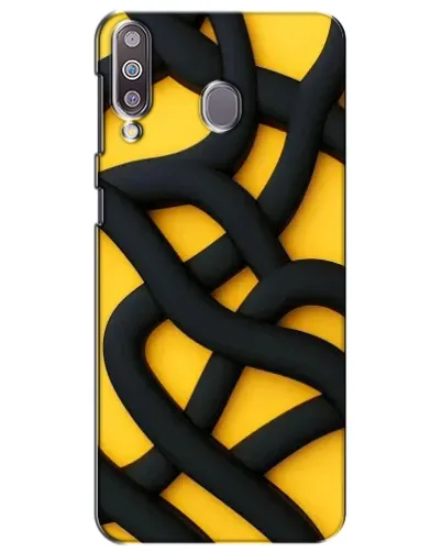 Чохол для Samsung Galaxy M30 (M305) з картинкою «Чорне жовте переплетення» Чохол для Samsung Galaxy M30 (M305) з картинкою «Чорне жовте переплетення»
