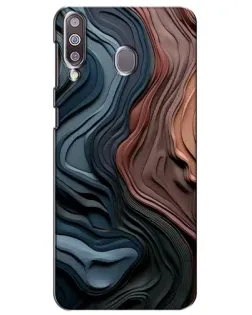 Чохол для Samsung Galaxy M30 (M305) з картинкою «Кольорові хвилі каньйону»
