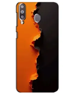 Чохол для Samsung Galaxy M30 (M305) з картинкою «Помаранчевий розлом»