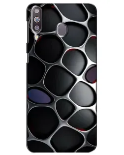 Чохол для Samsung Galaxy M30 (M305) з картинкою «Об'ємна темна решітка»