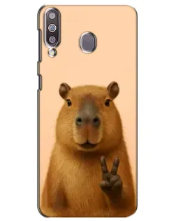 Чехол для Samsung Galaxy M30 (M305) с картинкой «Капибара виктория»
