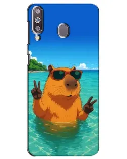 Чехол для Samsung Galaxy M30 (M305) с картинкой «Морская капибара»
