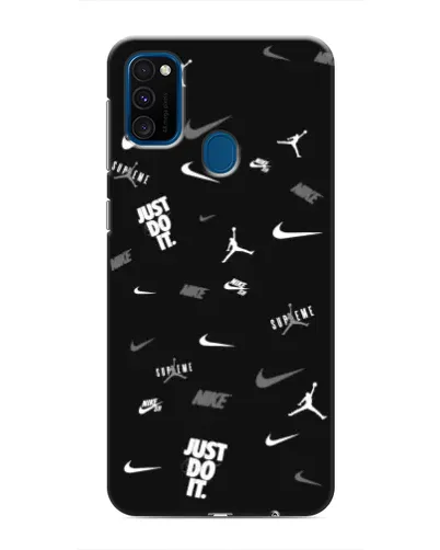 Чехол для Samsung Galaxy M30s (M307) с картинкой «Nike Black Pattern»