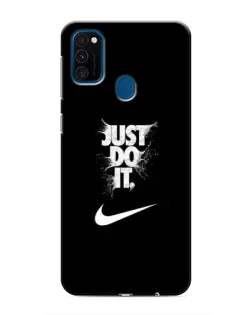 Чехол для Samsung Galaxy M30s (M307) с картинкой «Текстовый принт Nike»