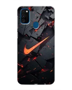 Чехол для Samsung Galaxy M30s (M307) с картинкой «Nike — эффект разломов»