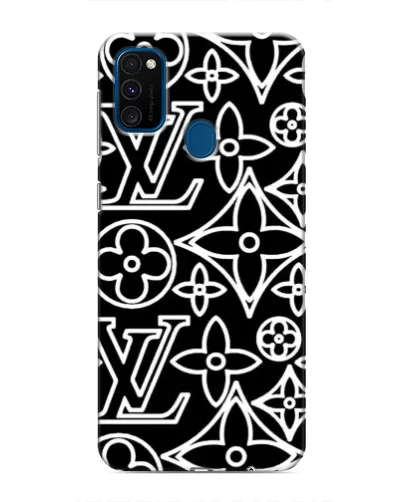 Чехол для Samsung Galaxy M30s (M307) с картинкой «Черно-белый узор LV»