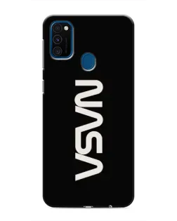 Чехол для Samsung Galaxy M30s (M307) с картинкой «NASA — вертикальный логотип»