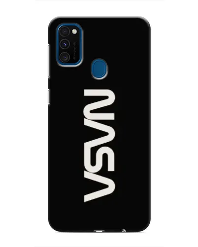 Чехол для Samsung Galaxy M30s (M307) с картинкой «NASA — вертикальный логотип»