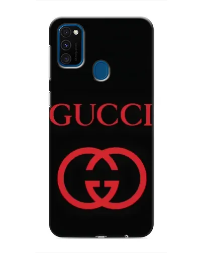 Чехол для Samsung Galaxy M30s (M307) с картинкой «Gucci — красный логотип»