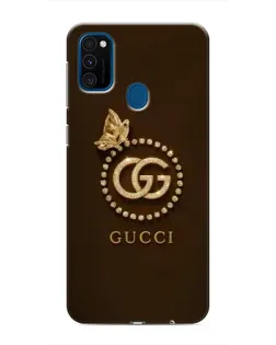 Чехол для Samsung Galaxy M30s (M307) с картинкой «Gucci — золотая бабочка»