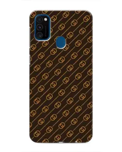 Чехол для Samsung Galaxy M30s (M307) с картинкой «Gucci — золотые диагонали»