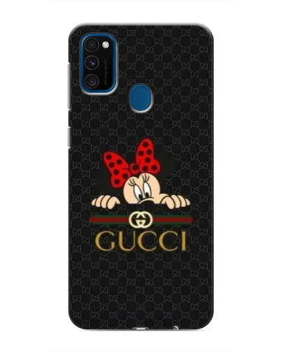 Чехол для Samsung Galaxy M30s (M307) с картинкой «Минни Маус Gucci — черный»