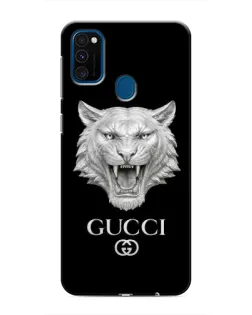 Чехол для Samsung Galaxy M30s (M307) с картинкой «Gucci — серебряный лев»