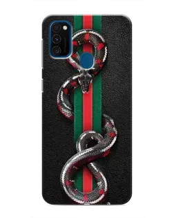 Чехол для Samsung Galaxy M30s (M307) с картинкой «Gucci — змея на полосе»