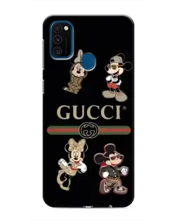 Чехол для Samsung Galaxy M30s (M307) с картинкой «Gucci — герои Disney и монограмма»