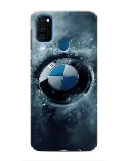 Чехол для Samsung Galaxy M30s (M307) с картинкой «Логотип BMW — лед»