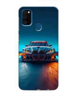 Чехол для Samsung Galaxy M30s (M307) с картинкой «BMW — огни неона»