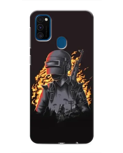 Чехол для Samsung Galaxy M30s (M307) с картинкой «PUBG — огненный силуэт» Чехол для Samsung Galaxy M30s (M307) с картинкой «PUBG — огненный силуэт»