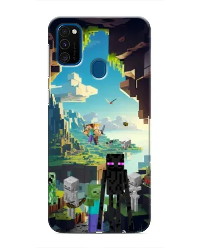 Чехол для Samsung Galaxy M30s (M307) с картинкой «Эндермен в лесу»