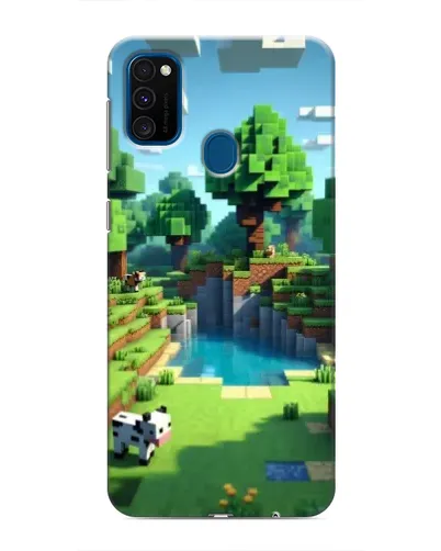 Чехол для Samsung Galaxy M30s (M307) с картинкой «Minecraft летний день»
