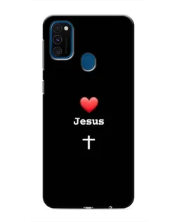 Чехол для Samsung Galaxy M30s (M307) с картинкой «Сердце - Jesus»