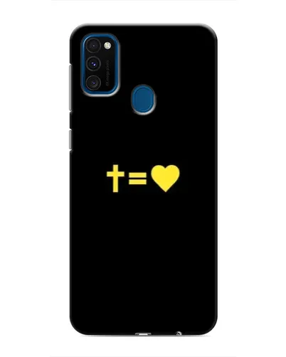 Чехол для Samsung Galaxy M30s (M307) с картинкой «Сердце и Крест»