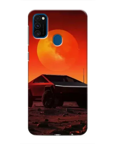 Чехол для Samsung Galaxy M30s (M307) с картинкой «Cybertruck на Марсе»
