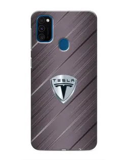 Чехол для Samsung Galaxy M30s (M307) с картинкой «Металлическая текстура Tesla» Чехол для Samsung Galaxy M30s (M307) с картинкой «Металлическая текстура Tesla»