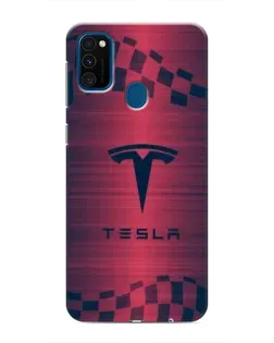 Чехол для Samsung Galaxy M30s (M307) с картинкой «Тесла красный карбон» Чехол для Samsung Galaxy M30s (M307) с картинкой «Тесла красный карбон»