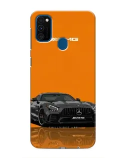 Чехол для Samsung Galaxy M30s (M307) с картинкой «Оранжевый Mercedes AMG»