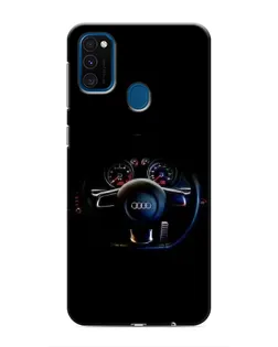 Чехол для Samsung Galaxy M30s (M307) с картинкой «Салон Audi — руль»