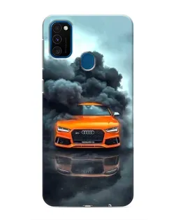 Чехол для Samsung Galaxy M30s (M307) с картинкой «Audi в облаках дыма»