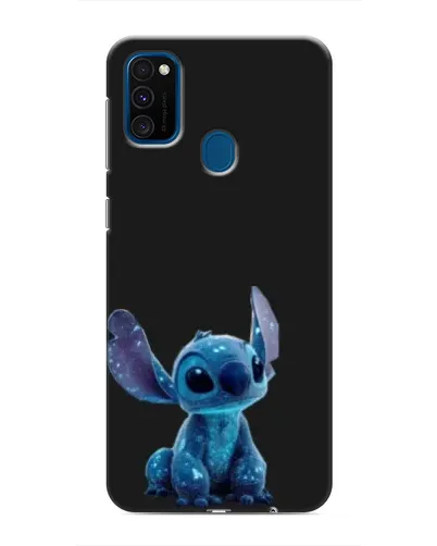 Чехол для Samsung Galaxy M30s (M307) с картинкой «Стич на черном»