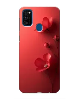 Чехол для Samsung Galaxy M30s (M307) с картинкой «Маковые соцветия»