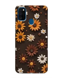 Чехол для Samsung Galaxy M30s (M307) с картинкой «Узор из маленьких подсолнухов»