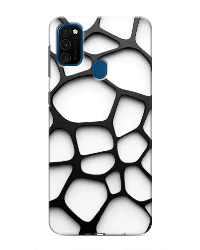 Чехол для Samsung Galaxy M30s (M307) с картинкой «Белая объемная сетка» Чехол для Samsung Galaxy M30s (M307) с картинкой «Белая объемная сетка»
