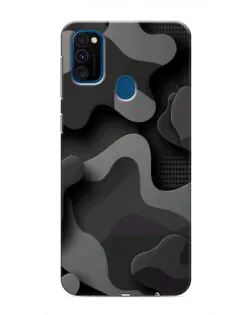 Чехол для Samsung Galaxy M30s (M307) с картинкой «Темный абстрактный камуфляж»