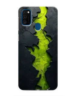 Чехол для Samsung Galaxy M30s (M307) с картинкой «Салатовый разлом скалы»