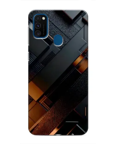 Чехол для Samsung Galaxy M30s (M307) с картинкой «Черные геометрические блоки» Чехол для Samsung Galaxy M30s (M307) с картинкой «Черные геометрические блоки»
