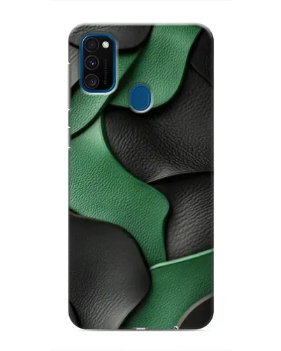 Чехол для Samsung Galaxy M30s (M307) с картинкой «Зеленые кожаные волны» Чехол для Samsung Galaxy M30s (M307) с картинкой «Зеленые кожаные волны»