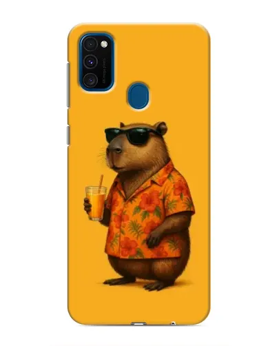 Чехол для Samsung Galaxy M30s (M307) с картинкой «Капибара на отдыхе»